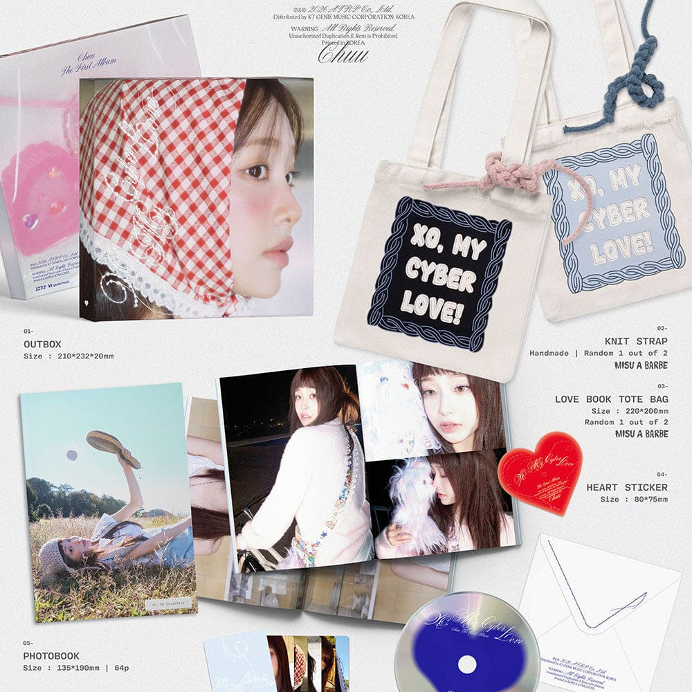 Korea Pop Store CHUU - The First Album [XO, My Cyberlove] Love Ver. Kawaii Gifts 8809314517066