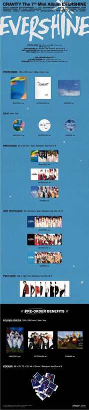 Korea Pop Store CRAVITY - [Evershine] (7th Mini Album) Kawaii Gifts 8804775368721