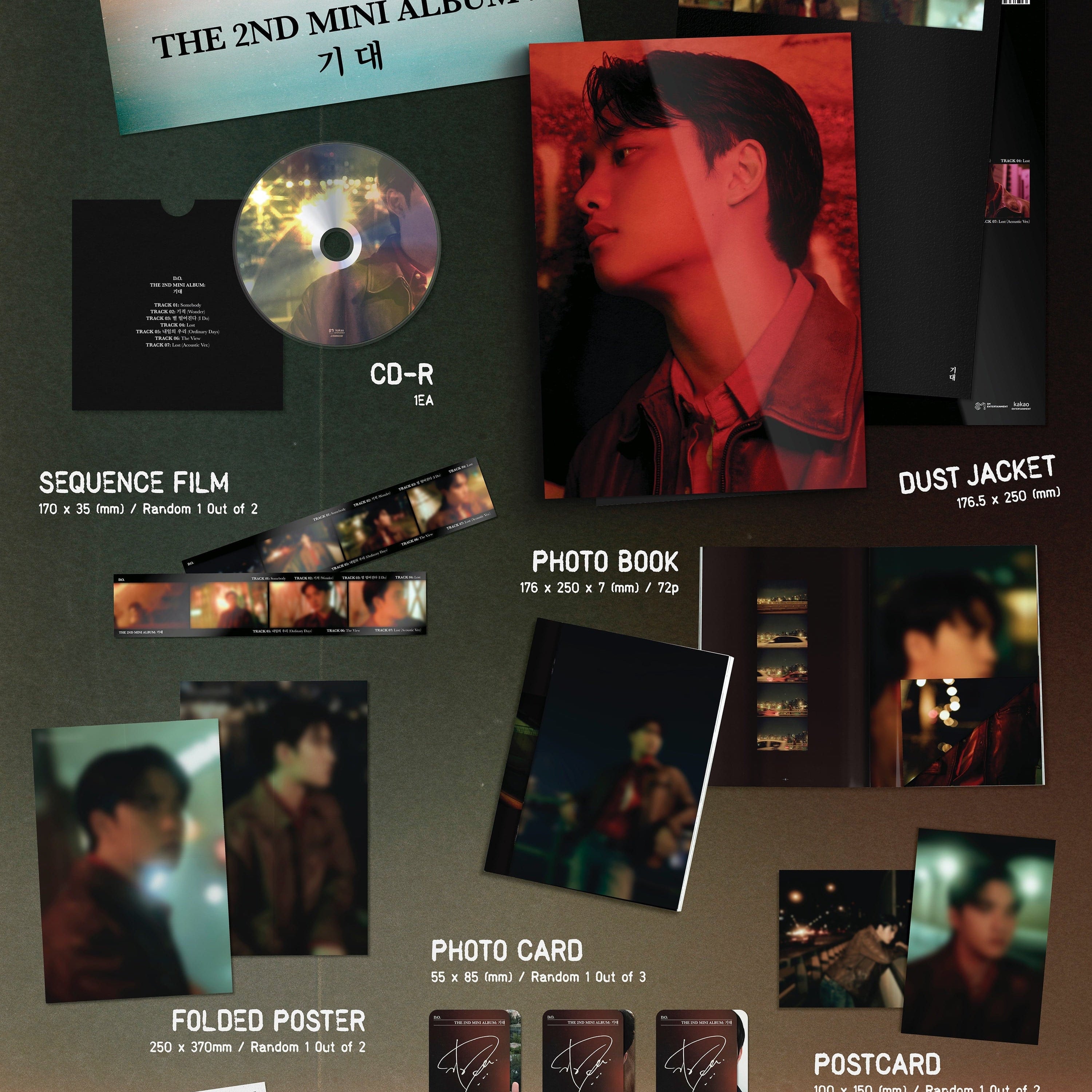 Korea Pop Store D.O. - [Excited] (2nd Mini Album) (B Ver.) (Film Ver.) Kawaii Gifts 8804775366826