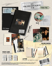Korea Pop Store D.O. - [Excited] (2nd Mini Album) Note Ver. Kawaii Gifts 8804775366819