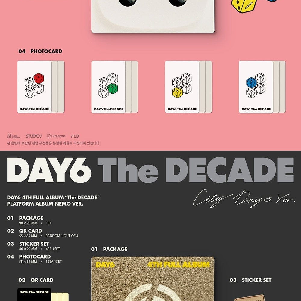 Korea Pop Store DAY6 - THE DECADE (Platform Album Nemo Ver.) Kawaii Gifts
