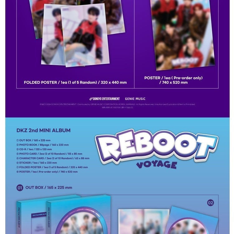 Korea Pop Store DKZ - [Reboot] (2nd Mini Album) Kawaii Gifts 8809314515963