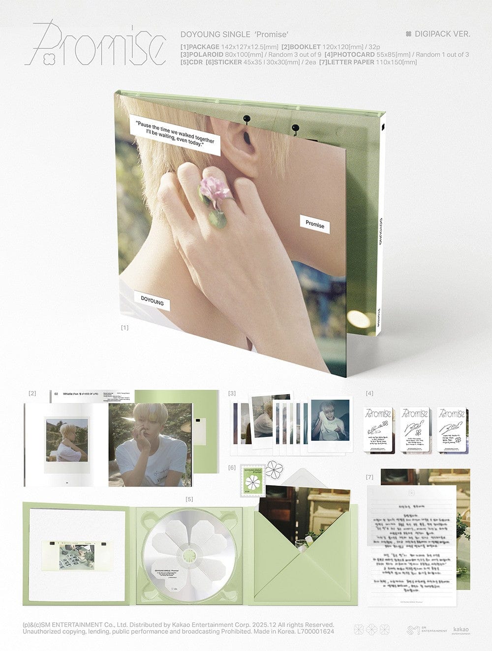 Korea Pop Store DOYOUNG - Single [Promise] Digipack Ver. Kawaii Gifts