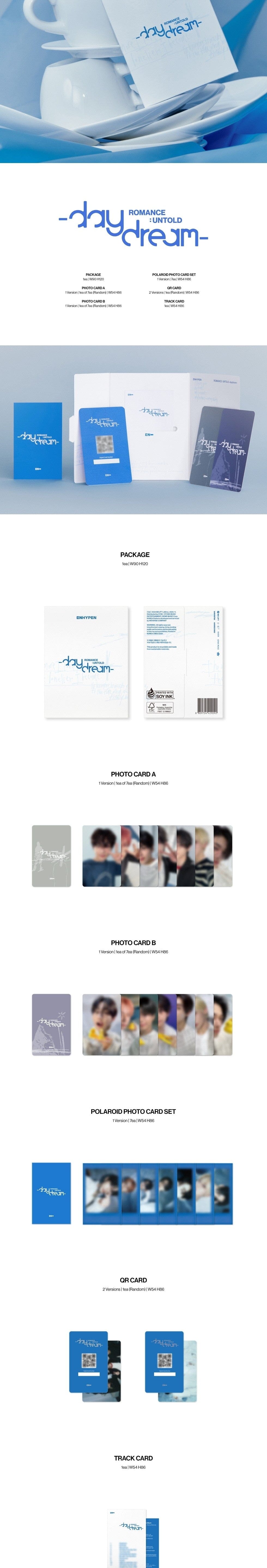 Korea Pop Store ENHYPEN - Romance : Untold - Daydream (Weverse Albums Ver.) Kawaii Gifts