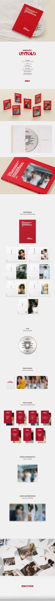 Korea Pop Store ENHYPEN - Romance : Untold (Engene Ver.) Kawaii Gifts 8809704428156