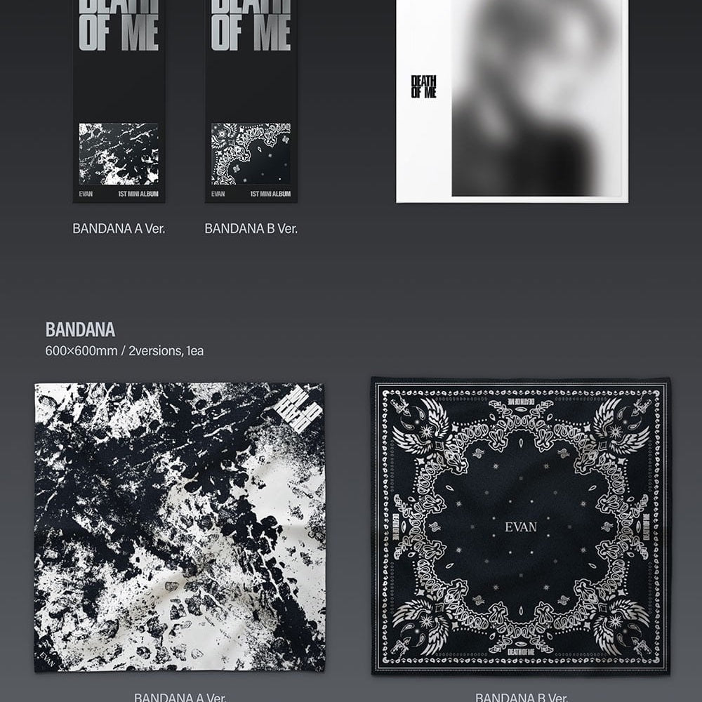 Korea Pop Store EVAN - Death of Me (Bandana Ver.) Kawaii Gifts