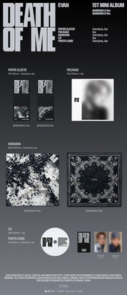 Korea Pop Store EVAN - Death of Me (Bandana Ver.) Kawaii Gifts