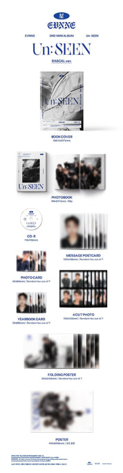 Korea Pop Store EVNNE - [Un : Seen] (2nd Mini Album) Kawaii Gifts 8809704427623