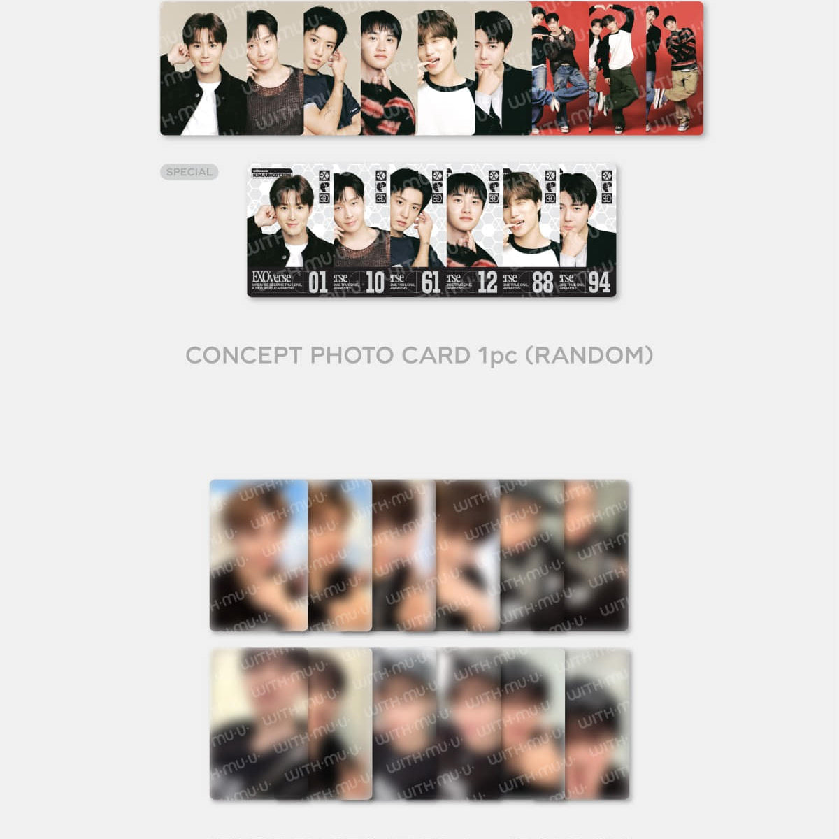 Korea Pop Store [EXO] Fan Meeting - Random Trading Card Set Kawaii Gifts