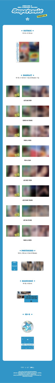 Korea Pop Store Fromis_9 - [Supersonic] (3rd Single Album) Compact Ver. Kawaii Gifts 8800261890646