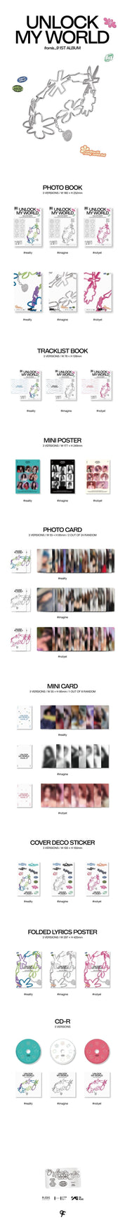 Korea Pop Store Fromis_9 - Unlock My World (1st Album) Kawaii Gifts