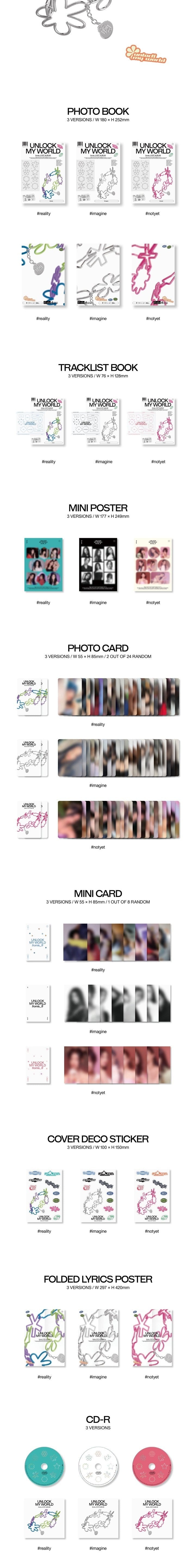 Korea Pop Store Fromis_9 - Unlock My World (1st Album) Kawaii Gifts