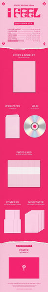Korea Pop Store (G)I-DLE - I Feel (6th Mini Album) Photobook Ver. Kawaii Gifts