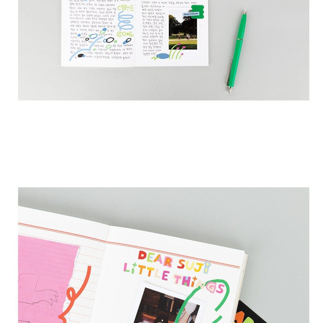 Korea Pop Store [GOODS] LITTLE THINGS CUTTING COLOR TYPO STICKER PACK REMOVABLE Kawaii Gifts