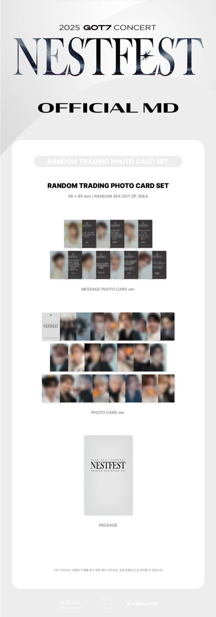 Korea Pop Store [GOT7] [Nestfest] Random Trading Photo Card Set Kawaii Gifts