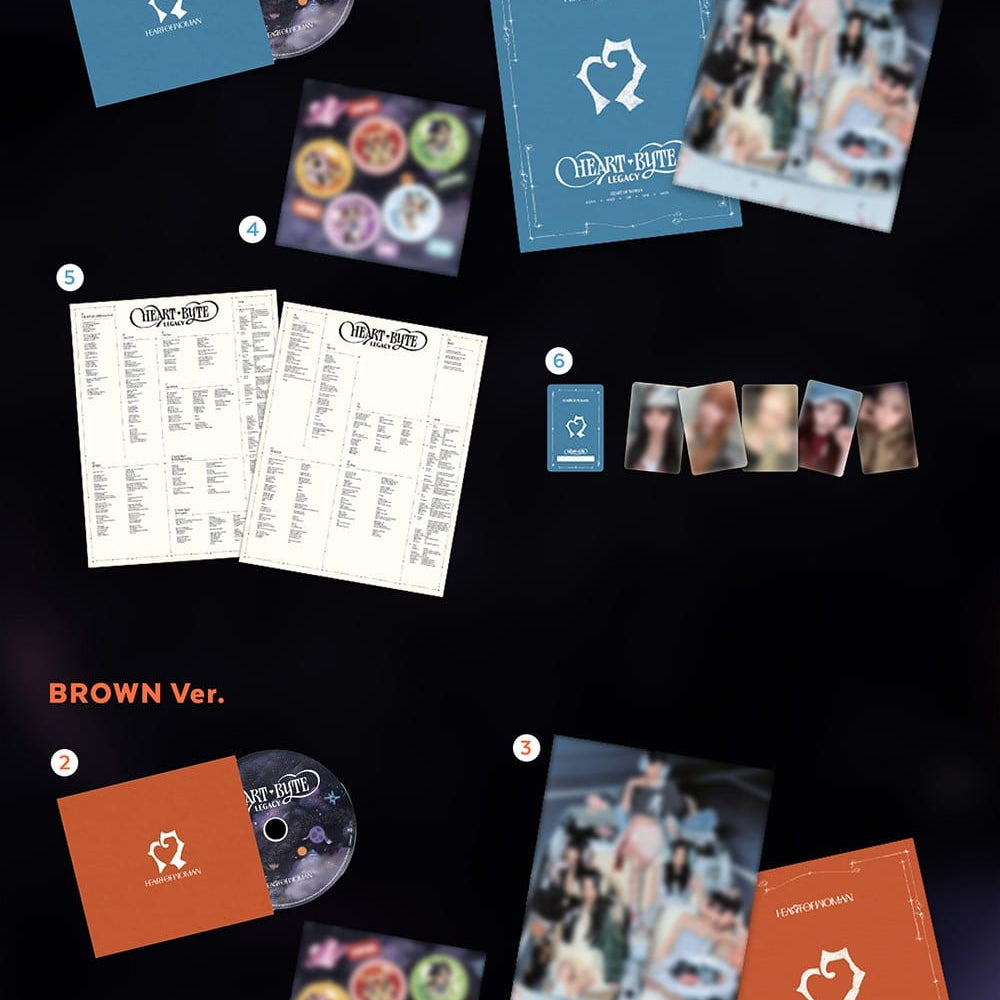 Korea Pop Store HEART OF WOMAN - The 1st Album [Heart Byte: Legacy] One Dream Ver. Kawaii Gifts