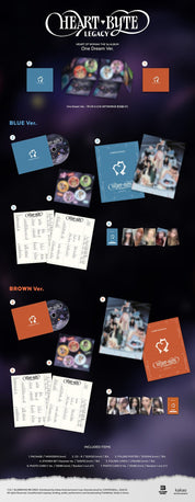 Korea Pop Store HEART OF WOMAN - The 1st Album [Heart Byte: Legacy] One Dream Ver. Kawaii Gifts