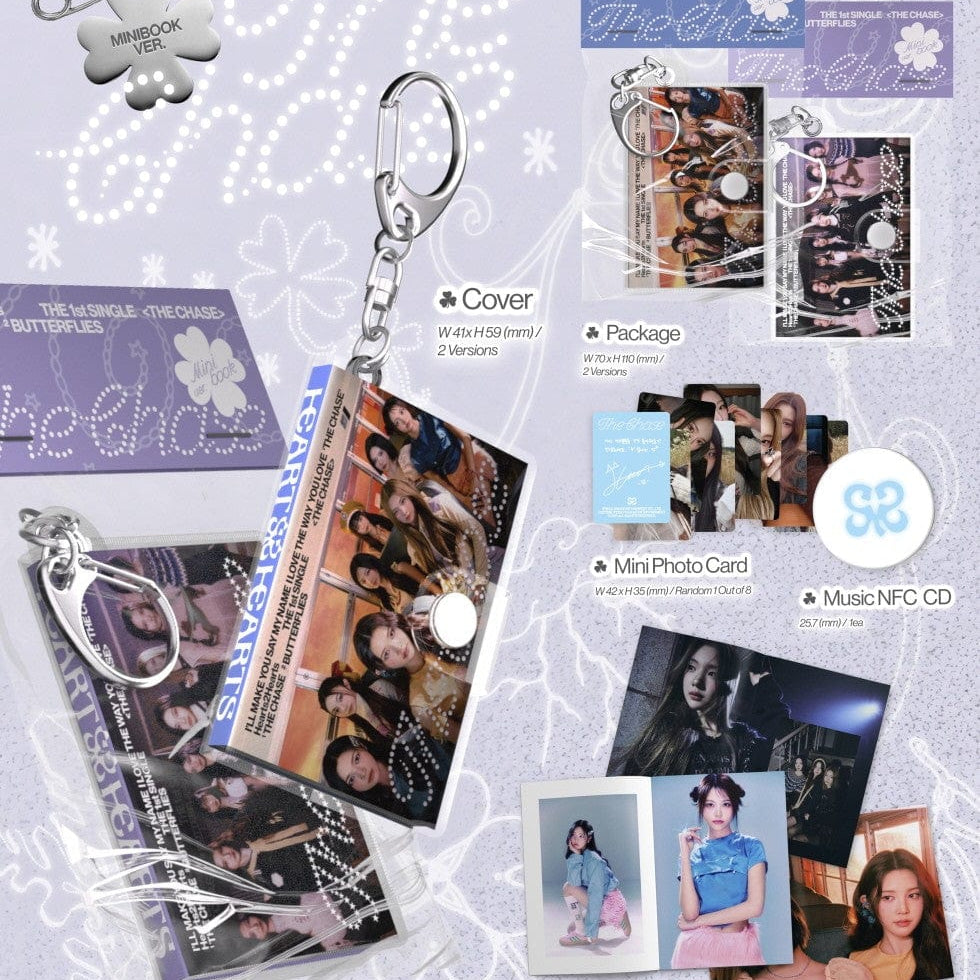 Korea Pop Store HEARTS2HEARTS - [The Chase] (1st Single Album) (Mini Book Ver.) Kawaii Gifts