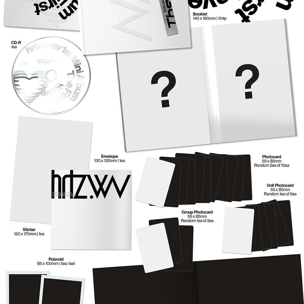 Korea Pop Store HRTZ.WAV - 1st Mini Album [The First Wave] (HRTZ Ver.) Kawaii Gifts