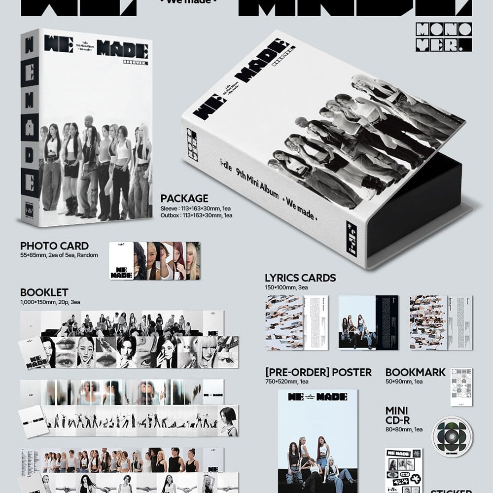 Korea Pop Store i-dle - 9th Mini Album [We Made] (Mono Ver.) Kawaii Gifts