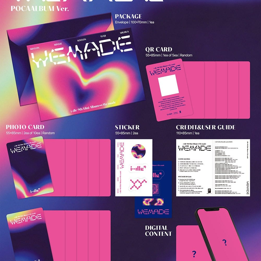 Korea Pop Store i-dle - 9th Mini Album [We Made] (Pocaalbum Ver.) Kawaii Gifts