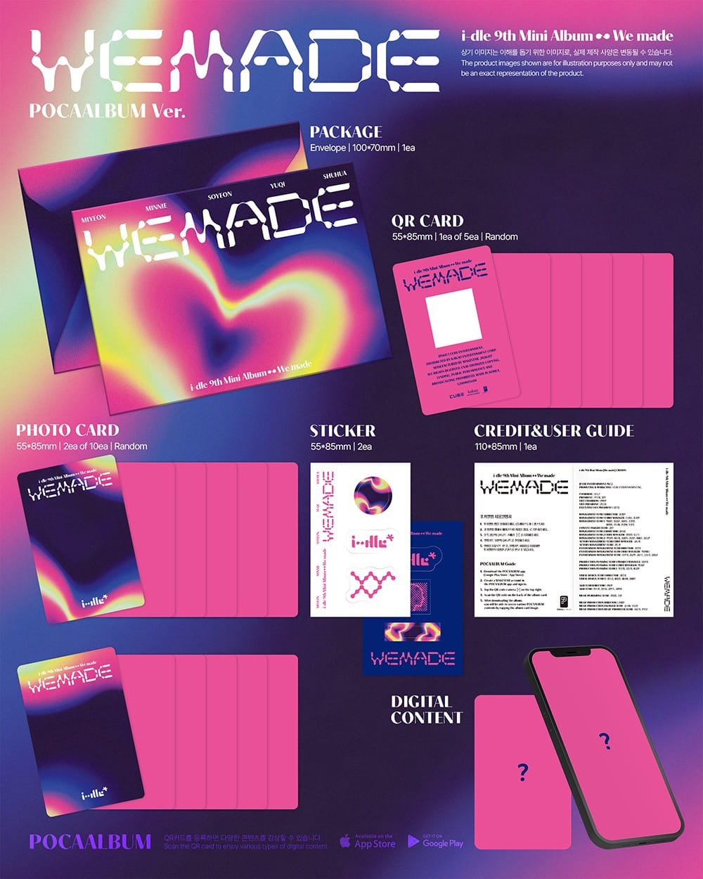 Korea Pop Store i-dle - 9th Mini Album [We Made] (Pocaalbum Ver.) Kawaii Gifts