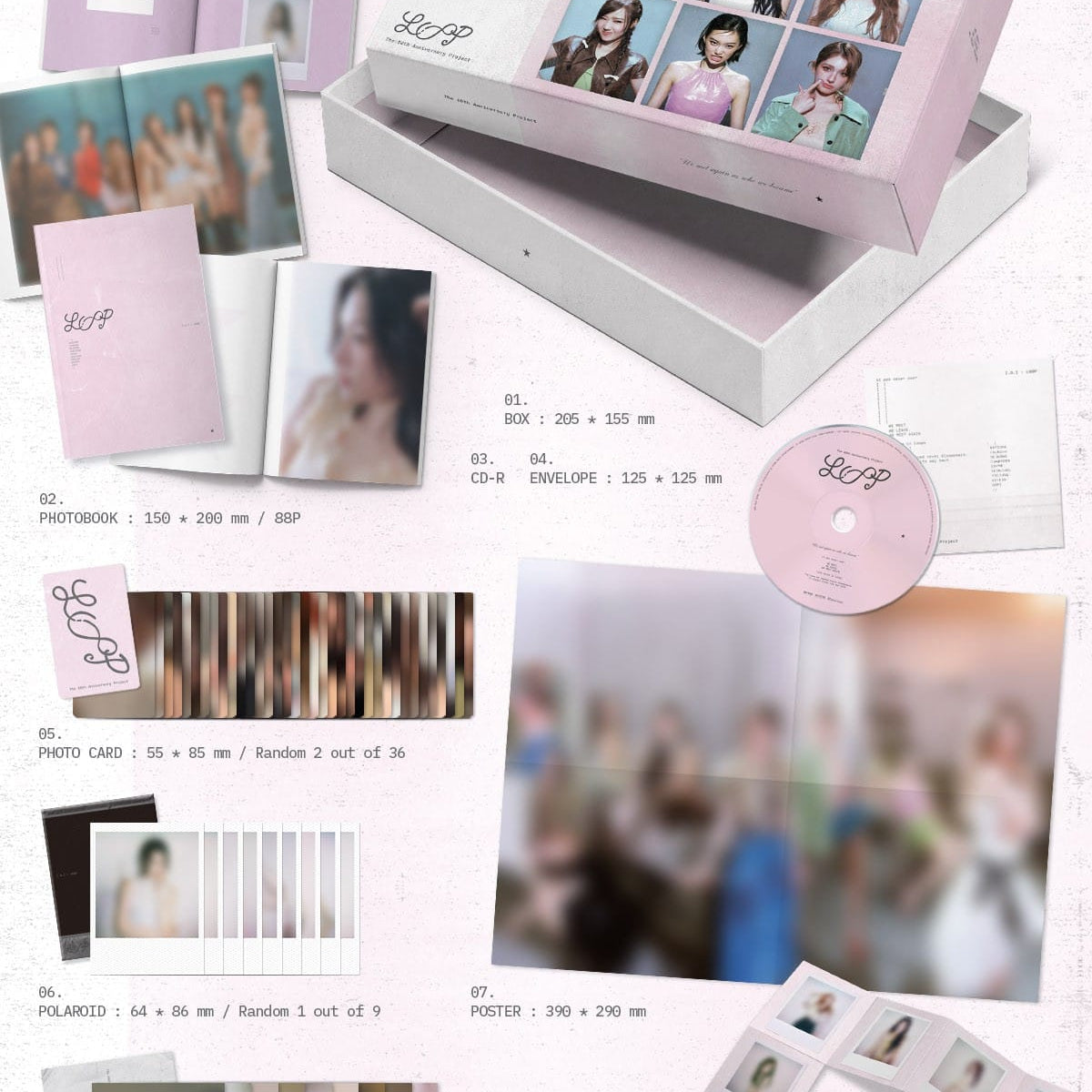 Korea Pop Store I.O.I - 3rd Mini Album [I.O.I: Loop] Kawaii Gifts 8809704435260