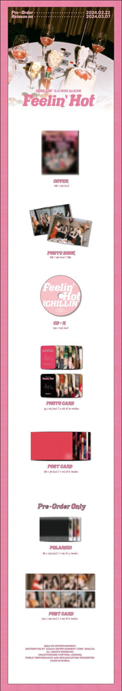 Korea Pop Store ICHILLIN - [Feelin' Hot] (3rd Mini Album) Kawaii Gifts 8804775368998