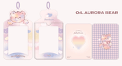 Korea Pop Store ICONIC SUGAR PHOTO CARD HOLDER Aurora Bear Kawaii Gifts
