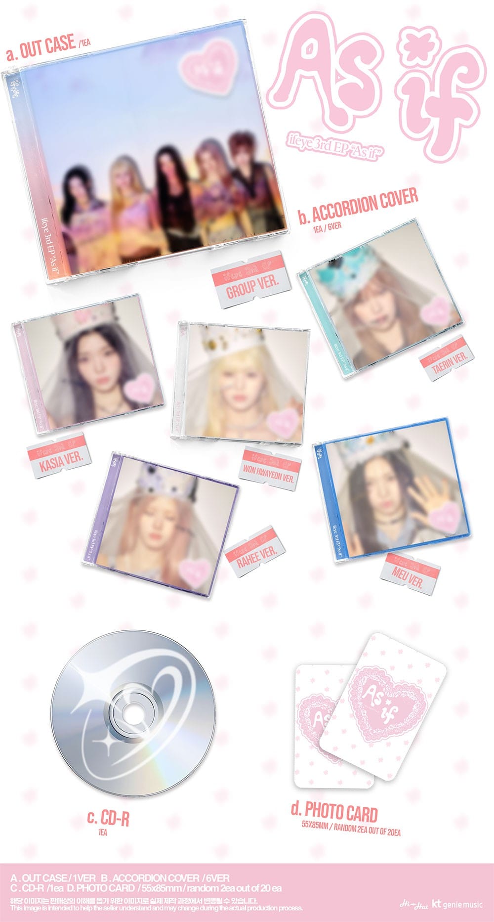 Korea Pop Store ifeye - 3rd EP [As If] (Jewel Ver.) Kawaii Gifts