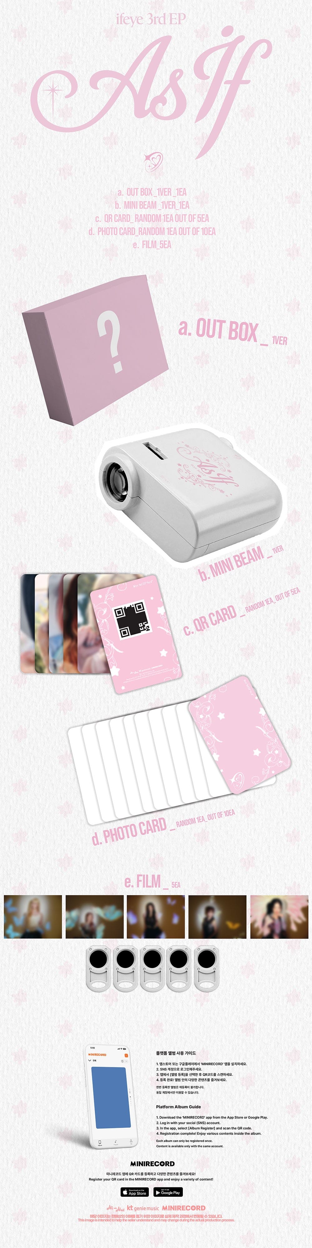 Korea Pop Store ifeye - 3rd EP [As If] (Minibeam Ver.) Kawaii Gifts