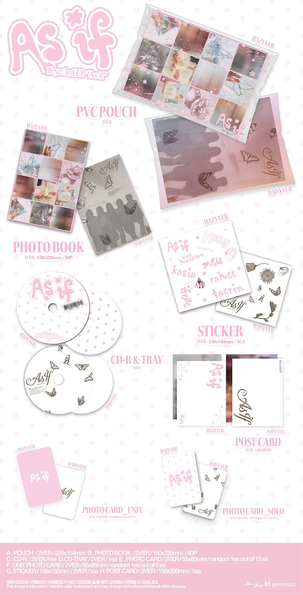 Korea Pop Store ifeye - 3rd EP [As If] (Photobook Ver.) Kawaii Gifts