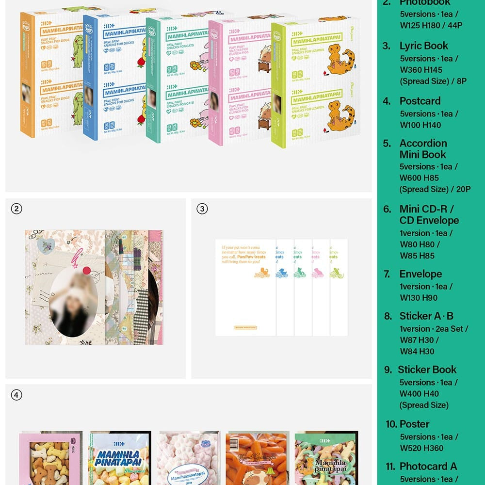 Korea Pop Store ILLIT - 4th Mini Album [Mamihlapinatapai] Paw Paw Ver. Kawaii Gifts