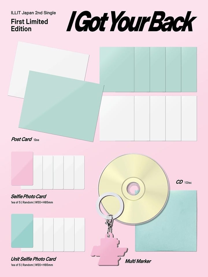 Korea Pop Store ILLIT - Japan 2nd Single [I Got Your Back] (Limited Edition) Kawaii Gifts