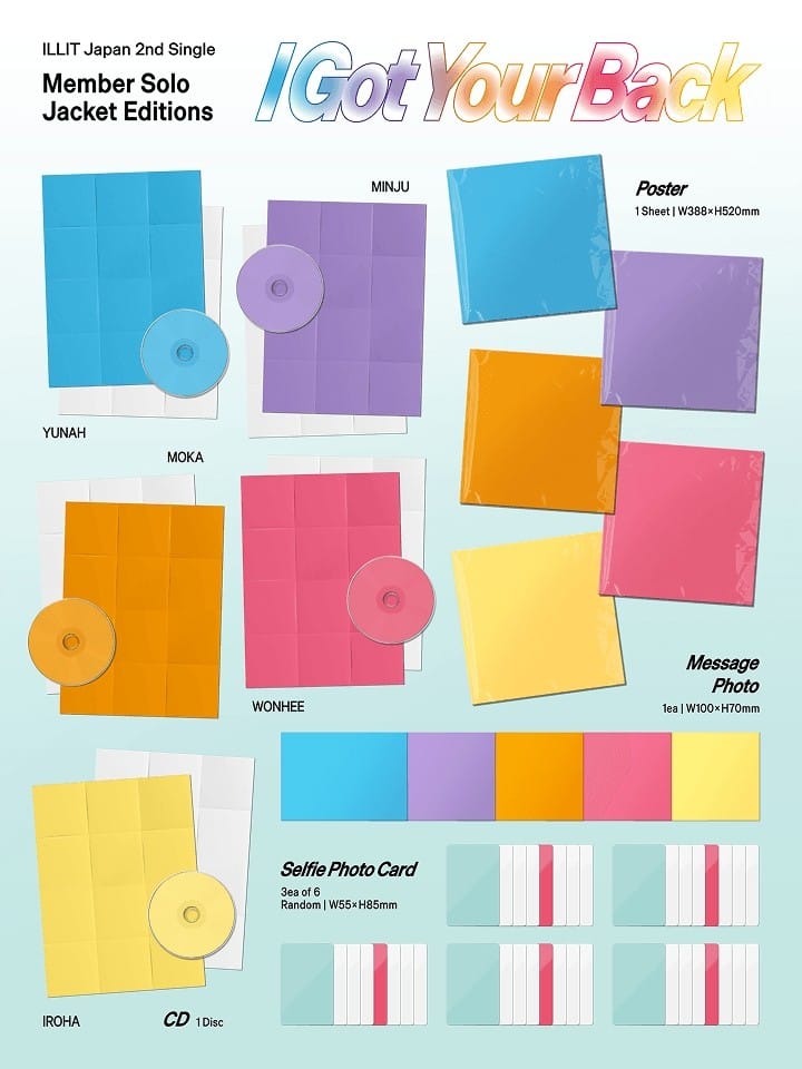 Korea Pop Store ILLIT - Japan 2nd Single [I Got Your Back] (Solo Edition) Kawaii Gifts