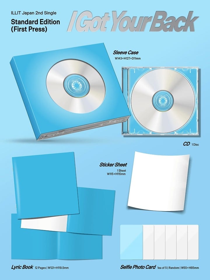 Korea Pop Store ILLIT - Japan 2nd Single [I Got Your Back] (Standard Edition) Kawaii Gifts