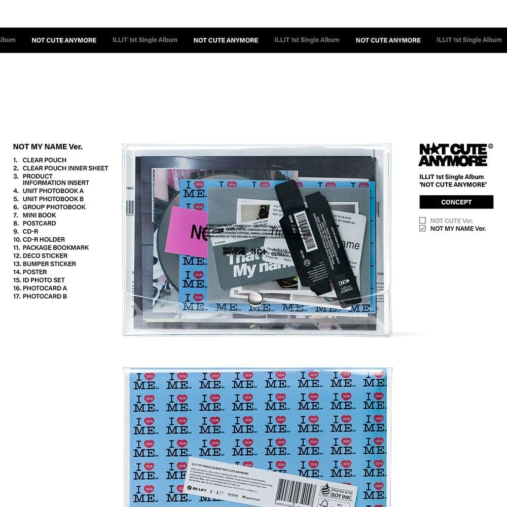 Korea Pop Store ILLIT - Not Cute Anymore Kawaii Gifts