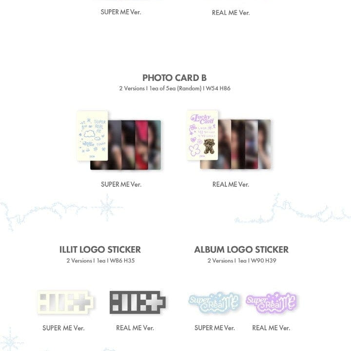 Korea Pop Store ILLIT - [Super Real Me] (1st Mini Album) Kawaii Gifts 8809704427821