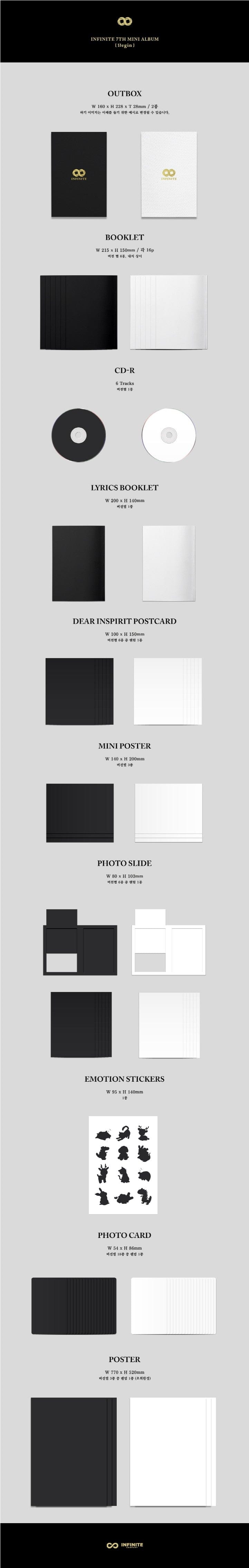 Korea Pop Store INFINITE - 13egin (7th Mini Album) Kawaii Gifts 8804775256660