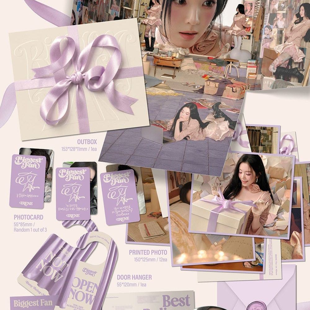 Korea Pop Store IRENE - 1st Album [Biggest Fan] (Compact Ver.) Kawaii Gifts