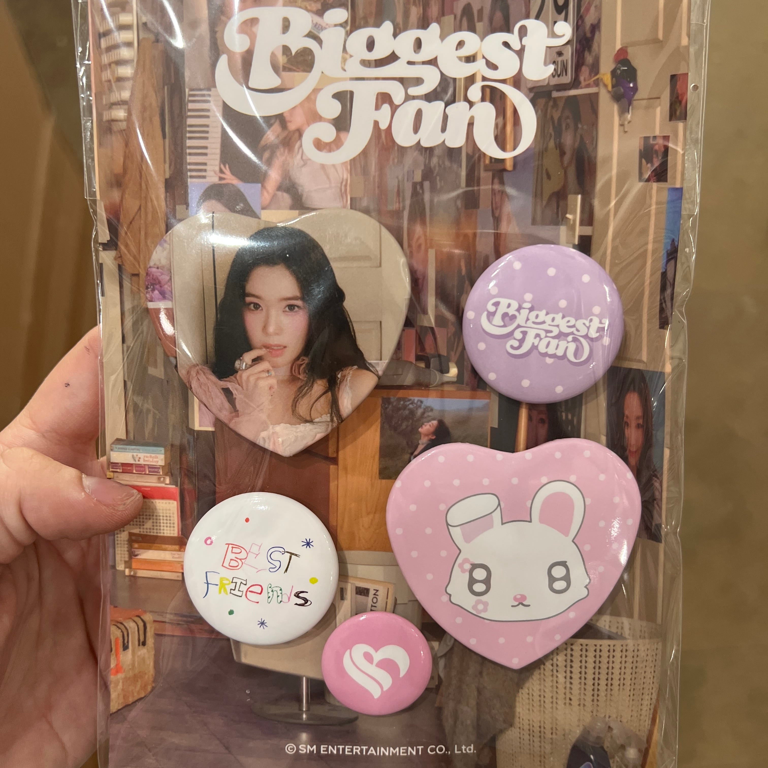 Korea Pop Store [IRENE] Biggest Fan - Can Badge B Set Kawaii Gifts 8800356759025