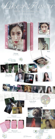 Korea Pop Store IRENE - [Like a Flower] (1st Mini Album) (Case Ver.) Kawaii Gifts