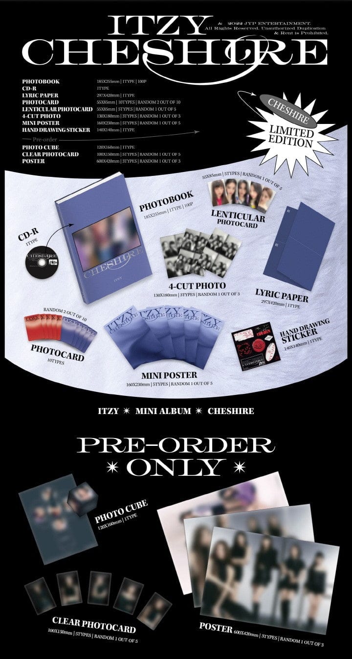 Korea Pop Store Itzy - Cheshire Limited Edition Kawaii Gifts 8809755507435