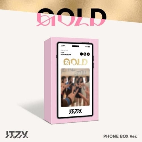 Korea Pop Store ITZY - Gold Phone Box (Limited Ver.) Kawaii Gifts