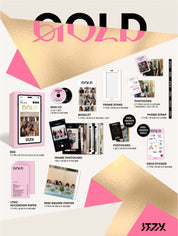 Korea Pop Store ITZY - Gold Phone Box (Limited Ver.) Kawaii Gifts