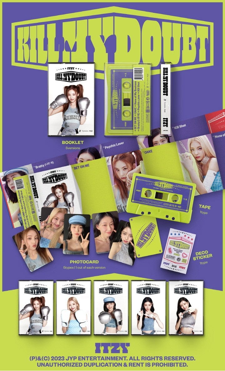 Korea Pop Store ITZY - Kill My Doubt (Casette) Kawaii Gifts