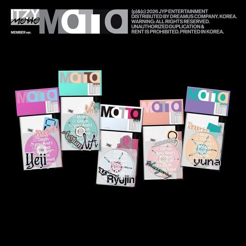 Korea Pop Store ITZY - Motto (Memeber Ver.) Kawaii Gifts