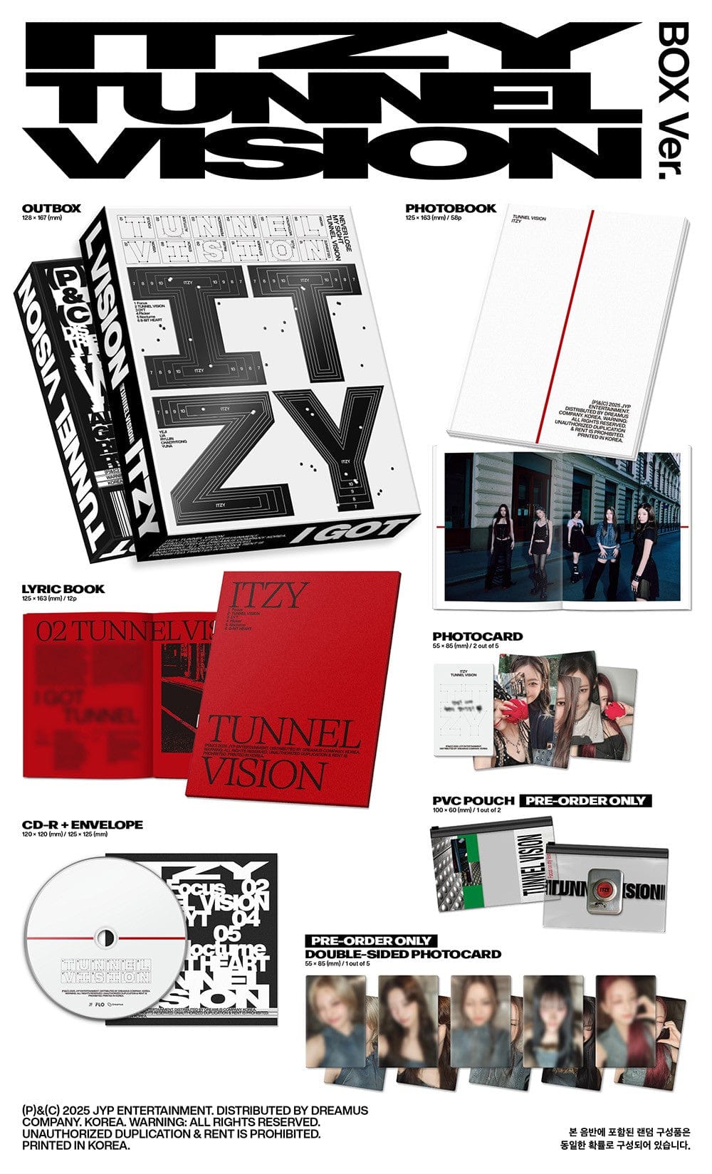 Korea Pop Store ITZY - Tunnel Vision (Box Ver.) Kawaii Gifts