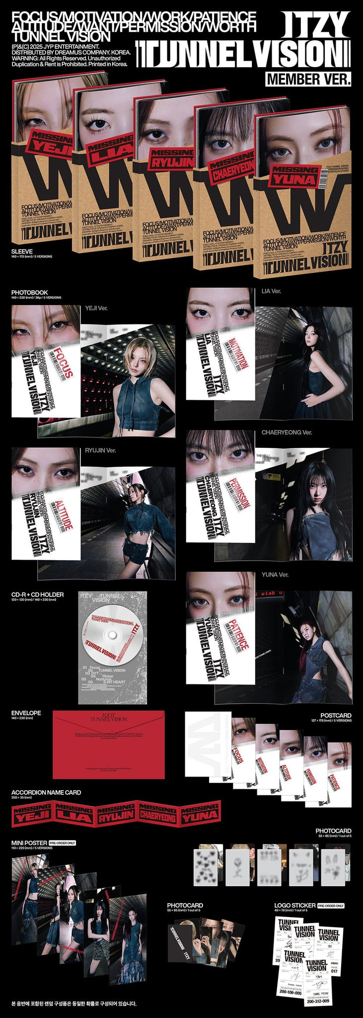 ITZY - Tunnel Vision (Member Ver.) – Kawaii Gifts