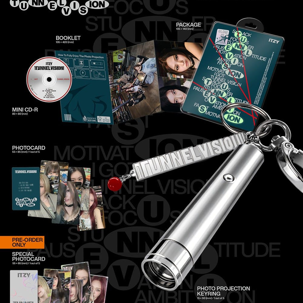 Korea Pop Store ITZY - Tunnel Vision (Photo Projection Ver.) Kawaii Gifts 8809954224645